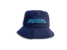 Load image into Gallery viewer, James Turrell Navy Embroidered Bucket Hat
