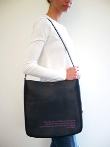 Joan Didion Navy Crossbody Bag