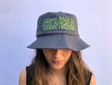 Load image into Gallery viewer, Going Back to LA Gray Embroidered Bucket Hat