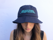 Load image into Gallery viewer, James Turrell Navy Embroidered Bucket Hat